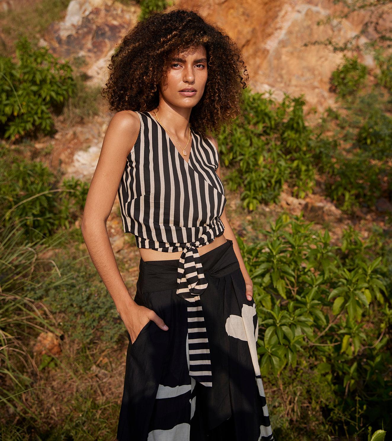 Knot Of Existence Wrap Top - Khara Kapas