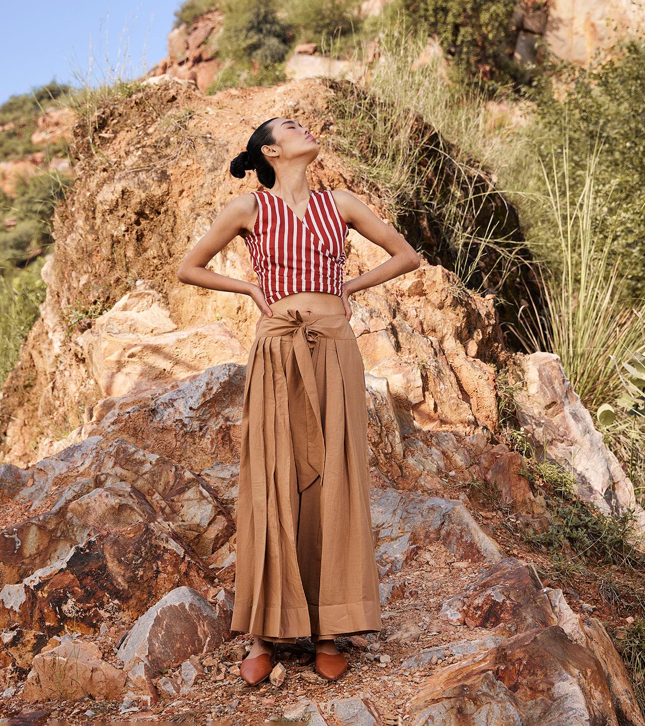 Threads Of Hope Wrap Top - Khara Kapas