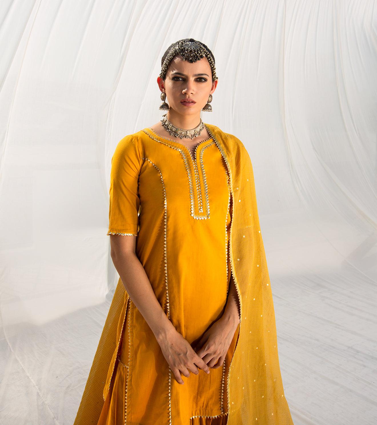 Gulbahar Sharara Set - Khara Kapas