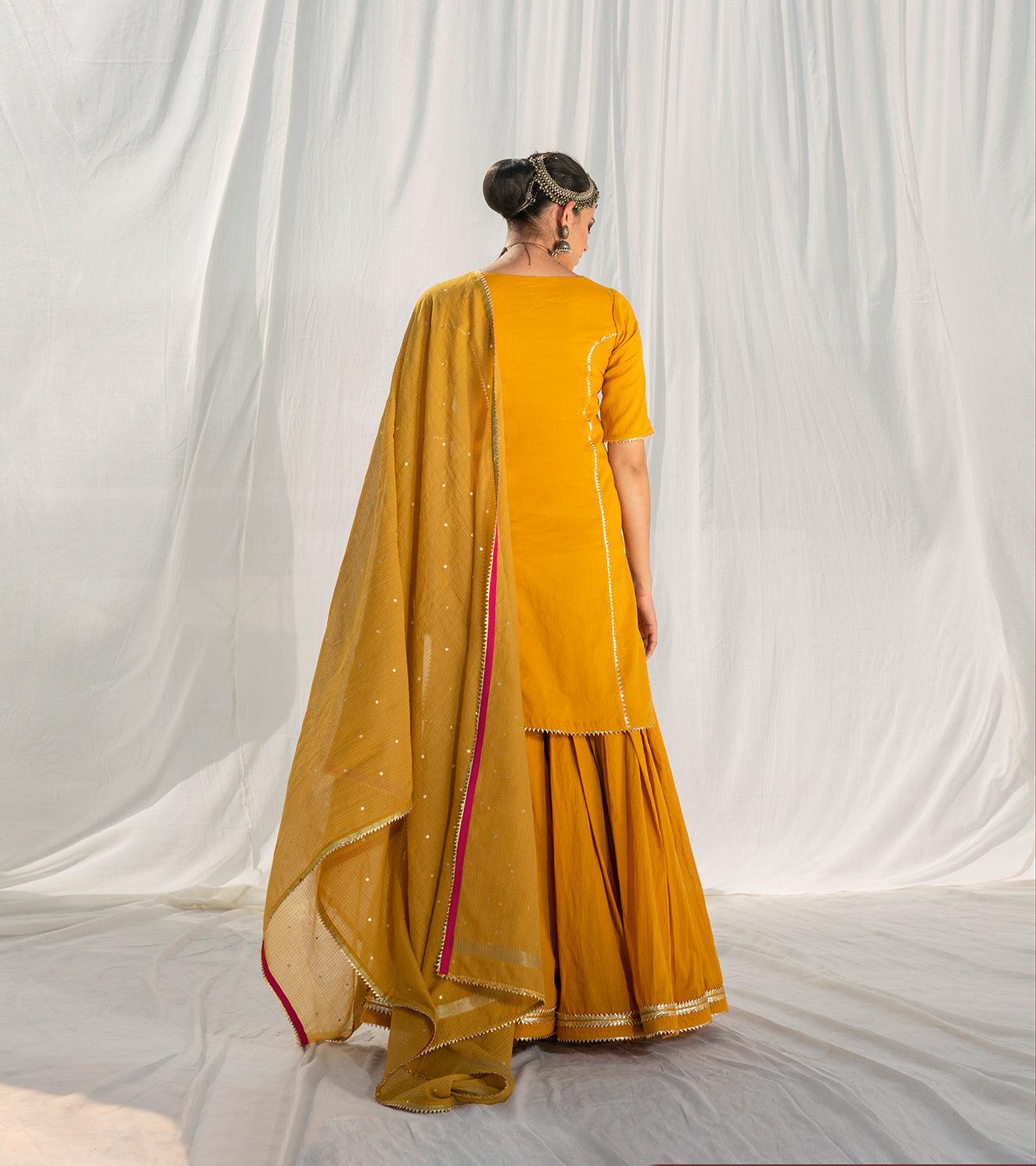 Gulbahar Sharara Set - Khara Kapas
