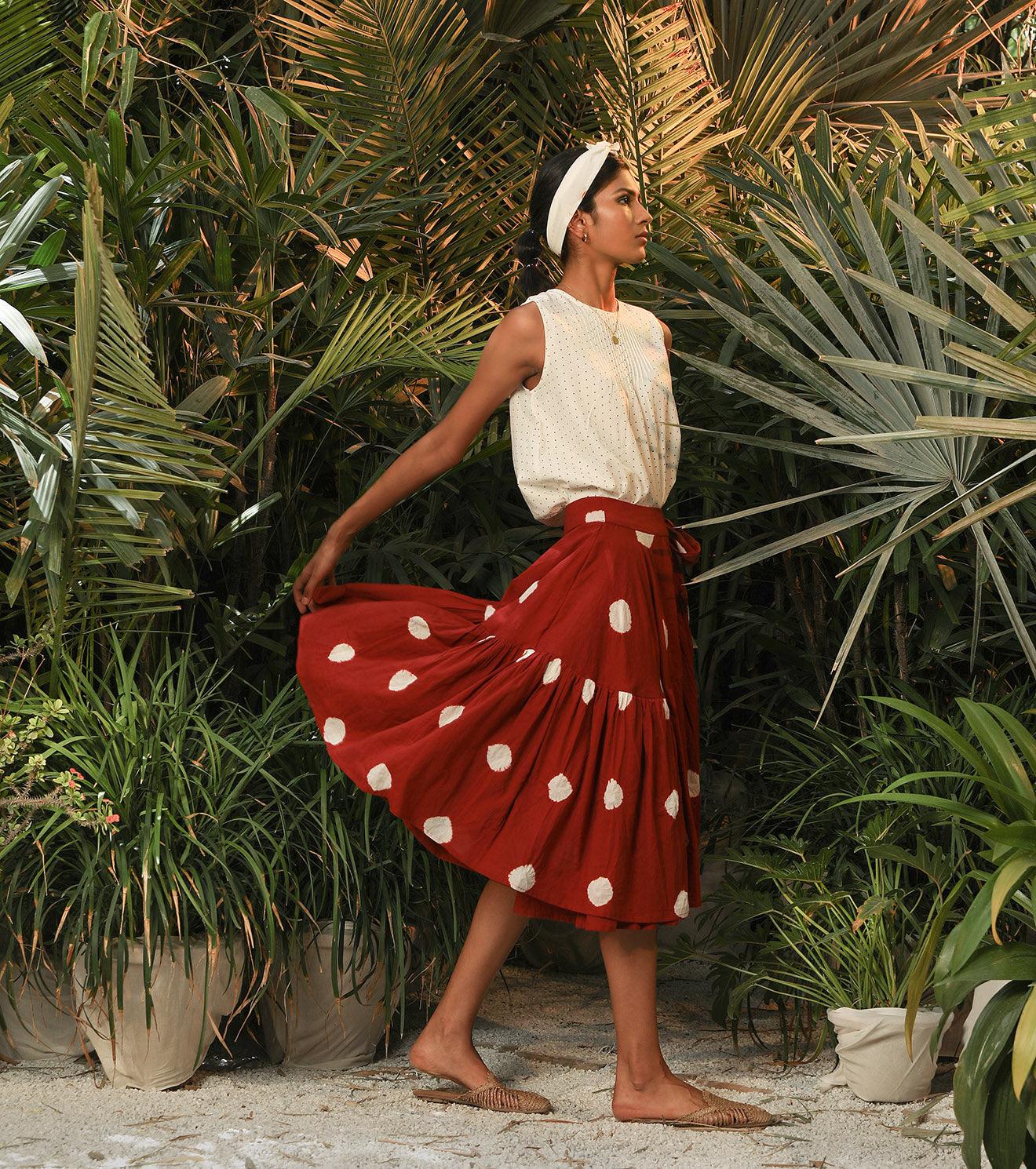 Mushroom Head-Skirt | Relove - Khara Kapas