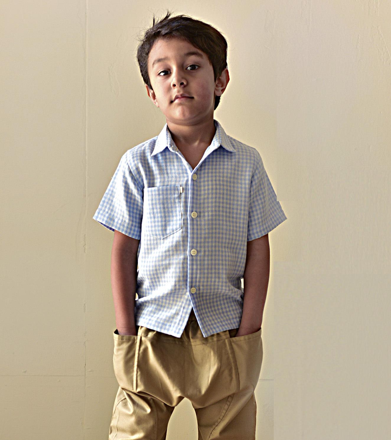 Baby Blue Shirt - Khara Kapas