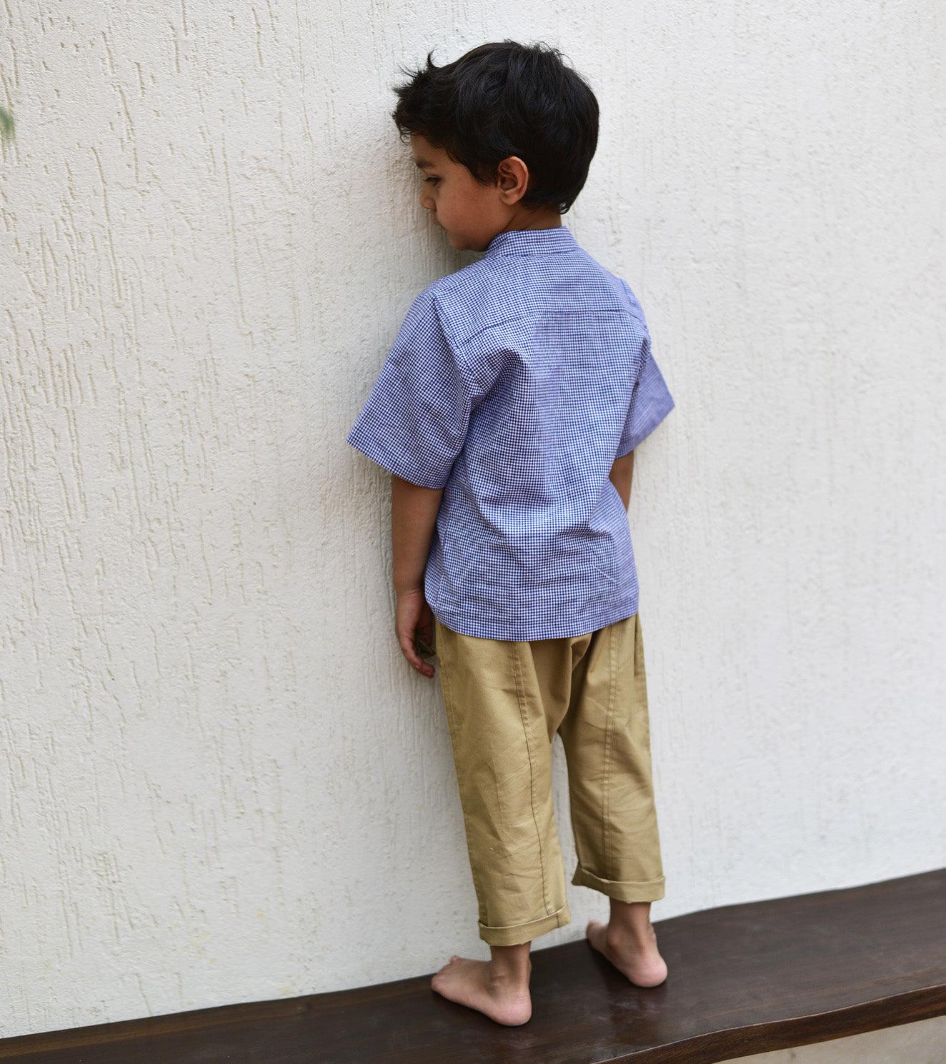Fawn drop crotch Pants - Khara Kapas