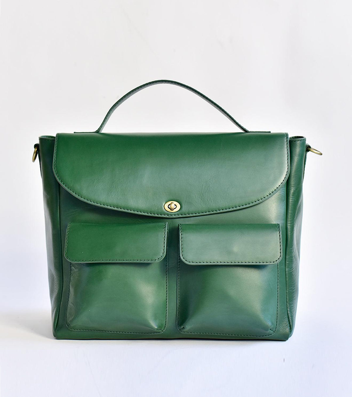 Colossal briefcase green - Khara Kapas