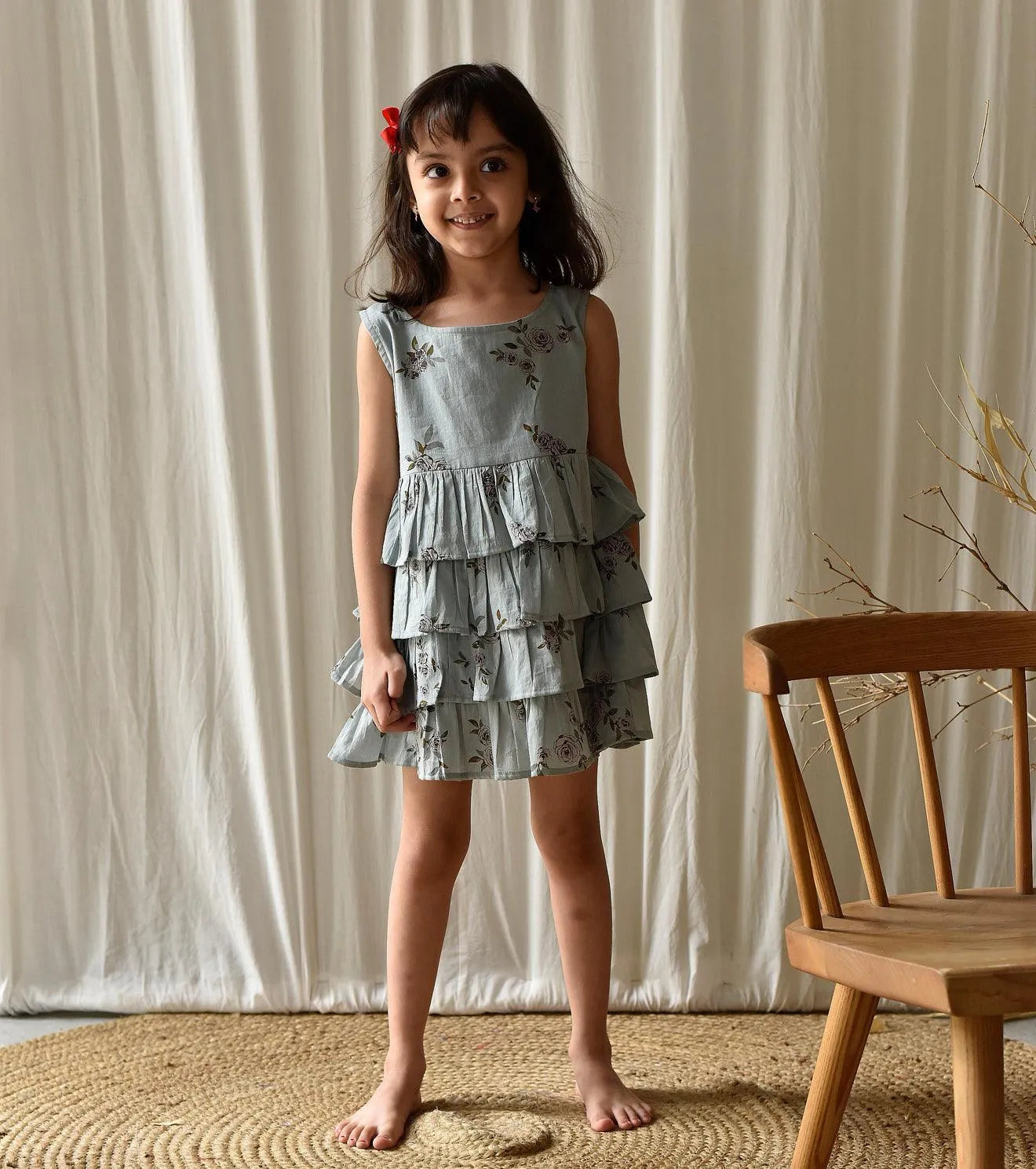 Blue Rose Frock | Relove - Khara Kapas