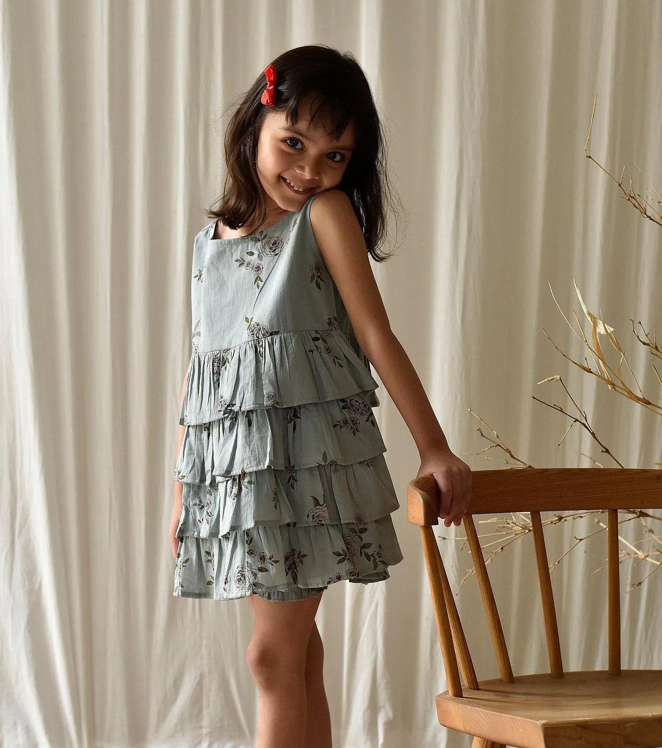 Blue Rose Frock | Relove - Khara Kapas