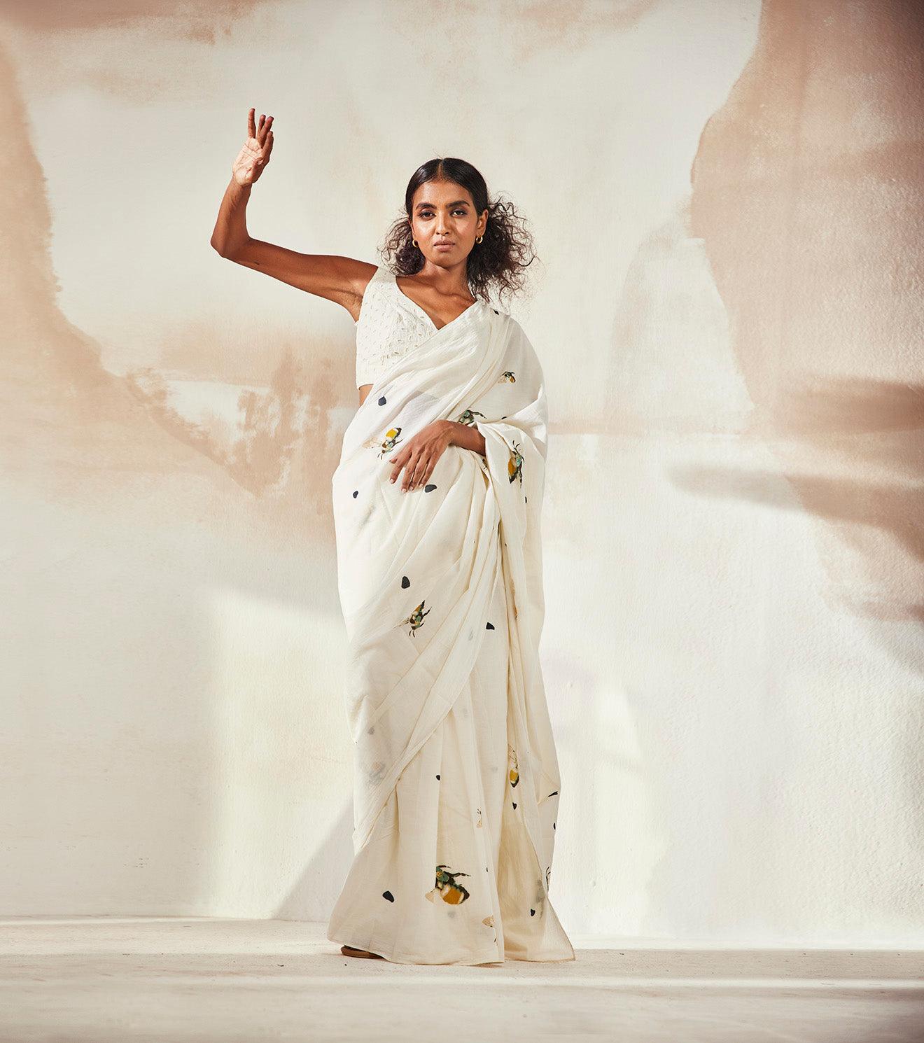 Busy Bee Saree - Khara Kapas