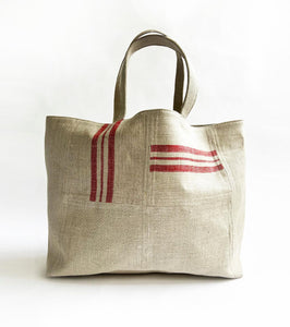 Red Nautical canvas bag - Khara Kapas