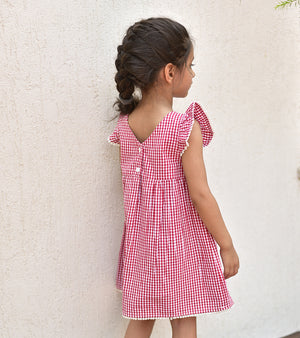 Cherry Gingham Frock