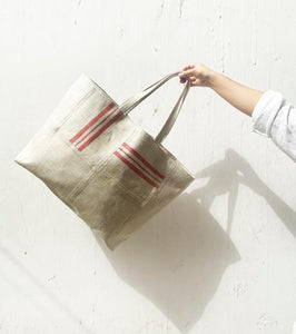 Red Nautical canvas bag - Khara Kapas