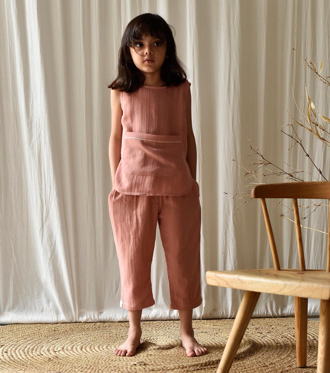 Salmon co-ord set - Khara Kapas