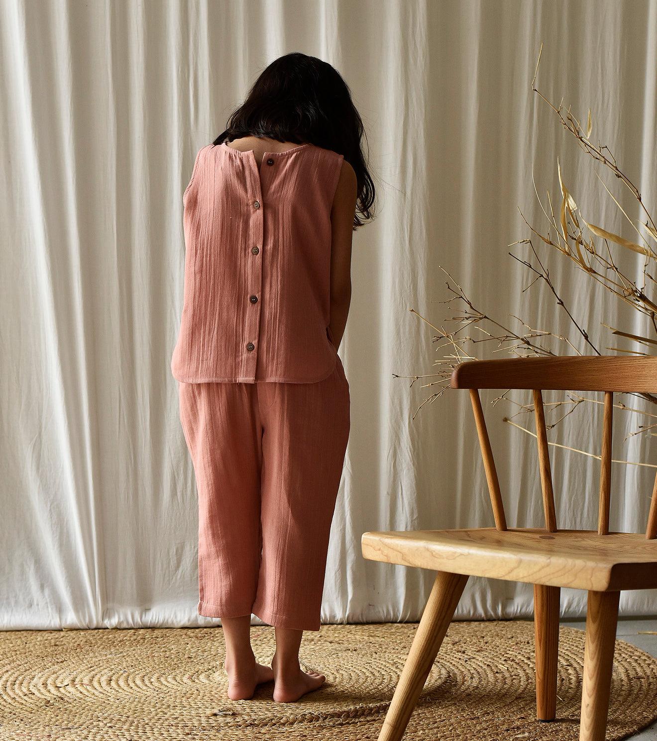 Salmon co-ord set - Khara Kapas