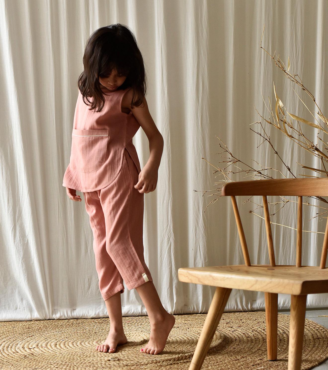 Salmon co-ord set - Khara Kapas