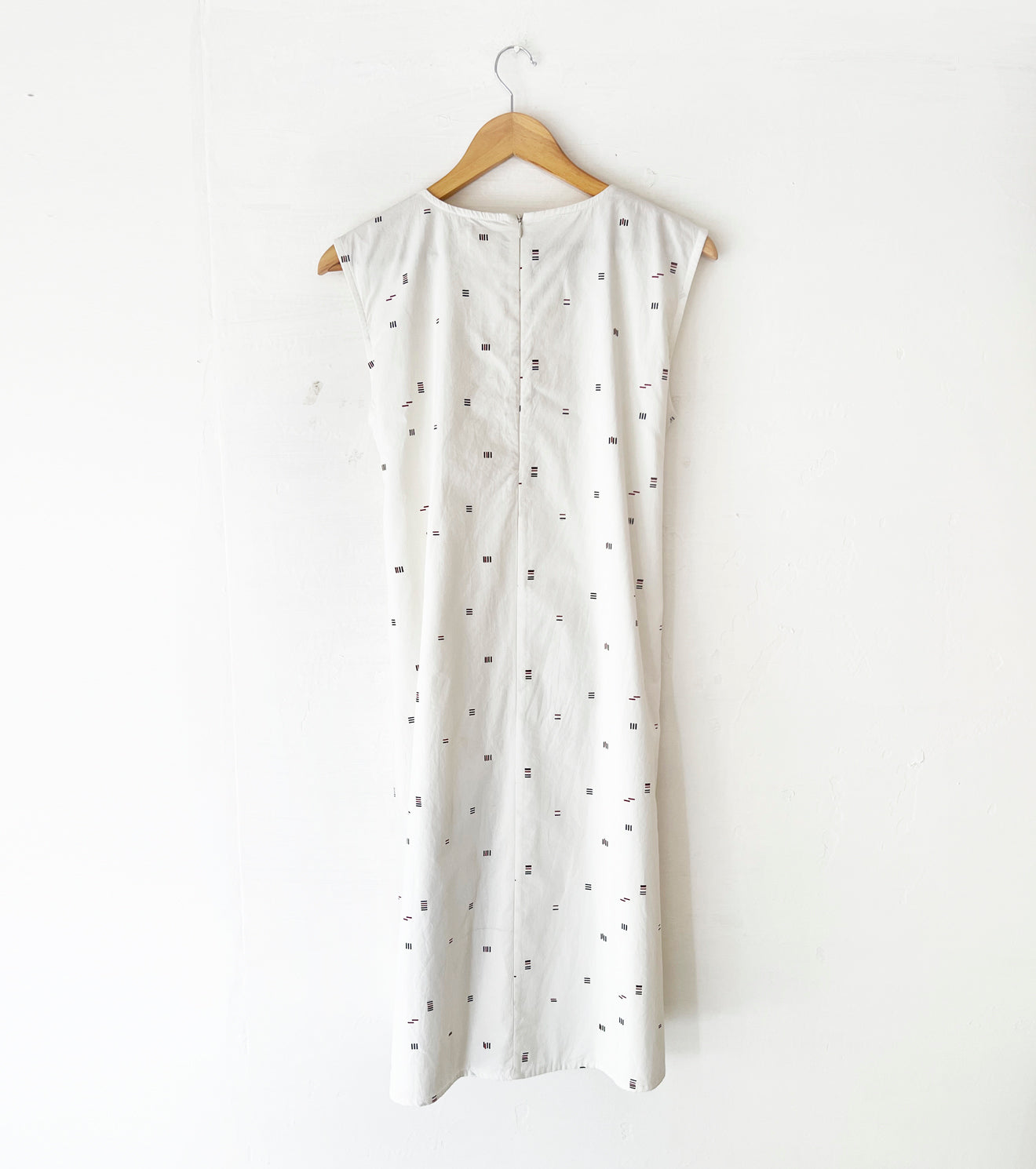 White Applique Midi Dress