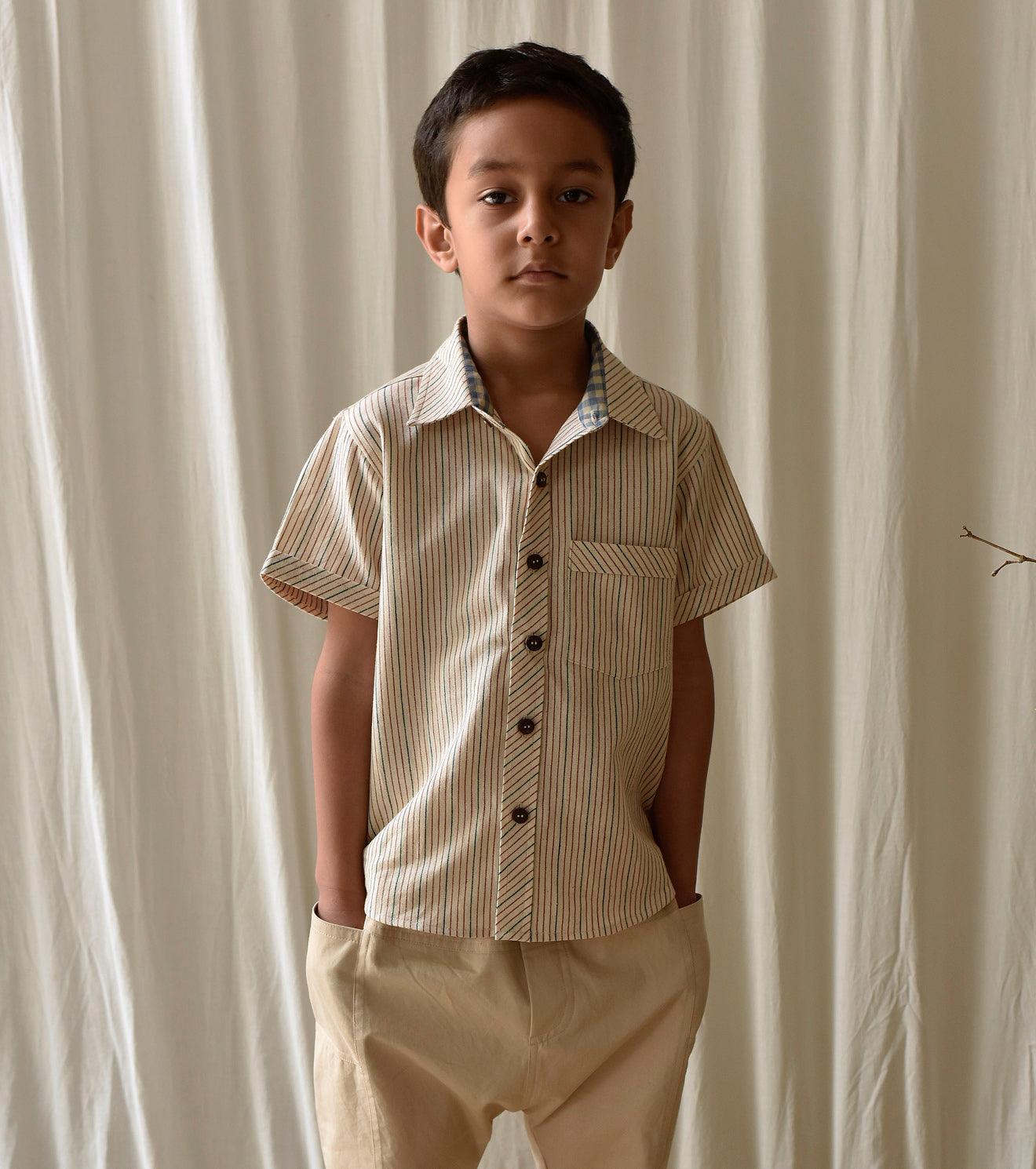 Stripe all day shirt - Khara Kapas