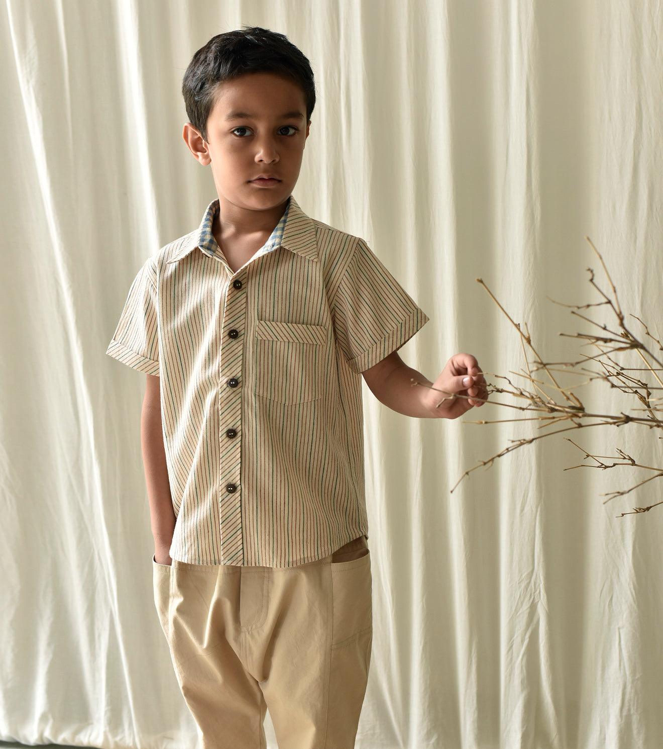 Stripe all day shirt - Khara Kapas